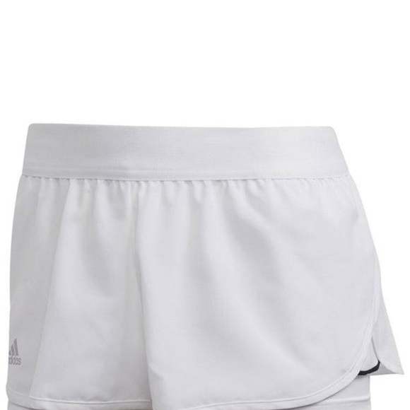 Adidas Women's White Tennis Club Shorts, Size XL - Picture 4 of 5